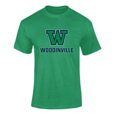 Woodinville Falcons W Script Mascot #2 Men's SS T-Shirt
