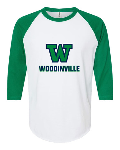 Woodinville Falcons W Script Mascot #2 Men's Baseball T-Shirt