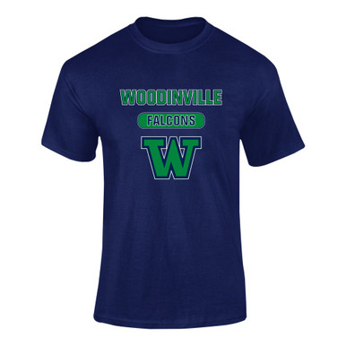 Woodinville Falcons W Script Mascot #3 Men's Premium SS T-Shirt