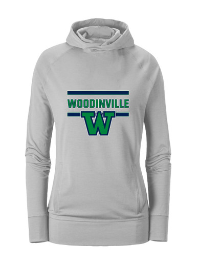 Woodinville Falcons W Script Mascot #4 Women's Hoodie