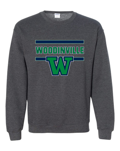 Woodinville Falcons W Script Mascot #4 Men's Sweatshirt