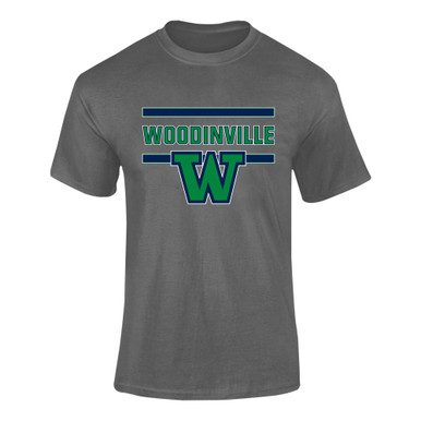 Woodinville Falcons W Script Mascot #4 Men's Premium SS T-Shirt