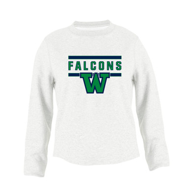 Woodinville Falcons W Script Mascot #5 Women's Sweatshirt