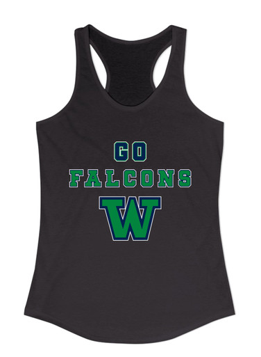 Woodinville Falcons W Script Go Team Women's Tank Top