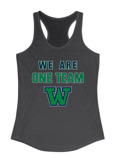 Woodinville Falcons W Script We Are One Team Women's Tank Top