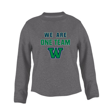 Woodinville Falcons W Script We Are One Team Women's Sweatshirt