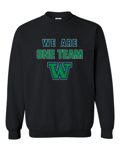 Woodinville Falcons W Script We Are One Team Men's Sweatshirt