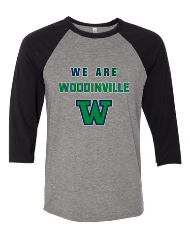 Woodinville Falcons W Script We Are Women's Baseball T-Shirt
