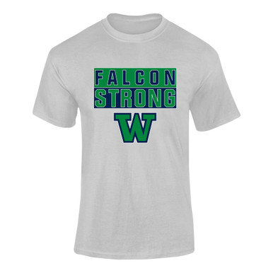 Woodinville Falcons W Script Strong #1 Men's Premium SS T-Shirt