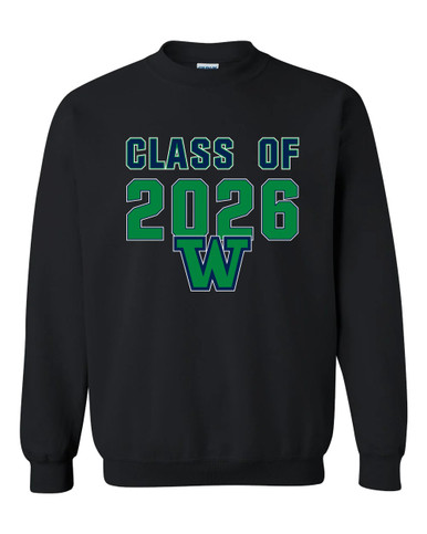 Woodinville Falcons W Script Class of 2026 Men's Sweatshirt