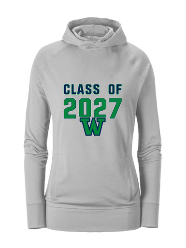 Woodinville Falcons W Script Class of 2027 Women's Hoodie