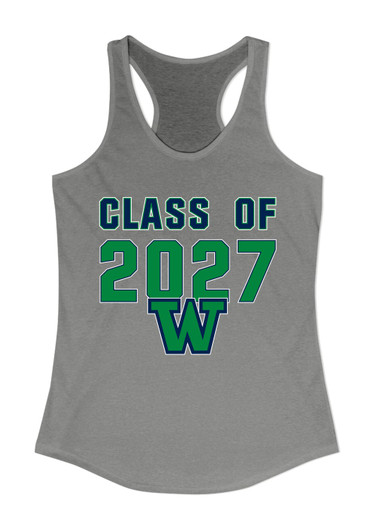 Woodinville Falcons W Script Class of 2027 Women's Tank Top