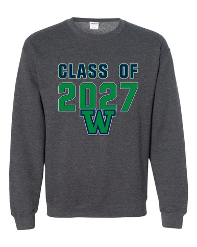 Woodinville Falcons W Script Class of 2027 Men's Sweatshirt