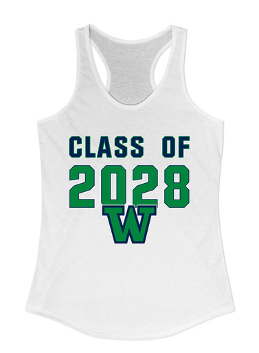 Woodinville Falcons W Script Class of 2028 Women's Tank Top