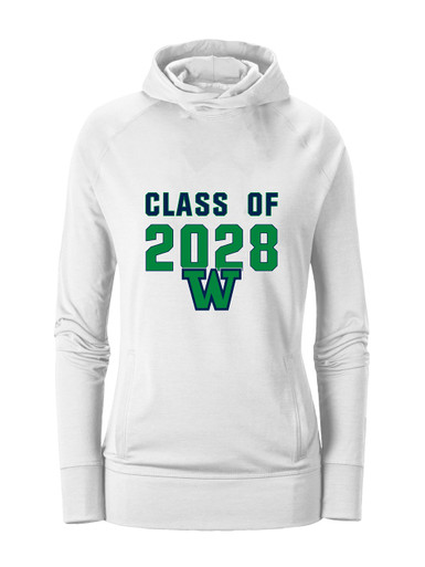 Woodinville Falcons W Script Class of 2028 Women's Hoodie