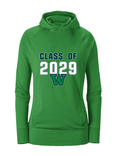 Woodinville Falcons W Script Class of 2029 Women's Hoodie