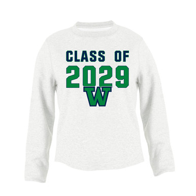 Woodinville Falcons W Script Class of 2029 Men's Sweatshirt