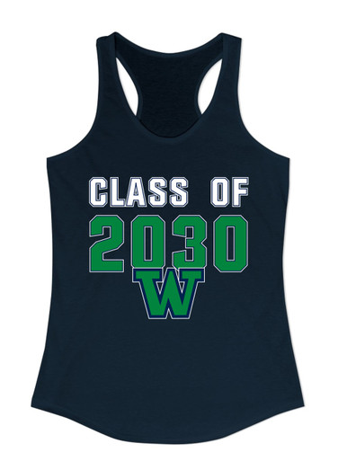 Woodinville Falcons W Script Class of 2030 Women's Tank Top