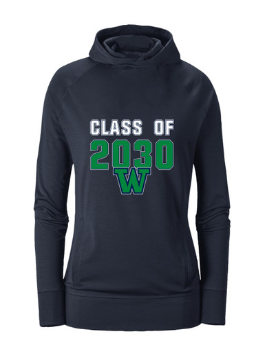 Woodinville Falcons W Script Class of 2030 Women's Hoodie