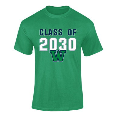 Woodinville Falcons W Script Class of 2030 Men's SS T-Shirt