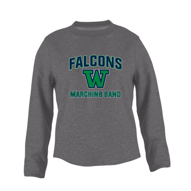 Woodinville Falcons W Script Marching Band Women's Sweatshirt