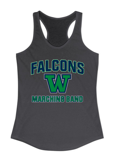 Woodinville Falcons W Script Marching Band Women's Tank Top