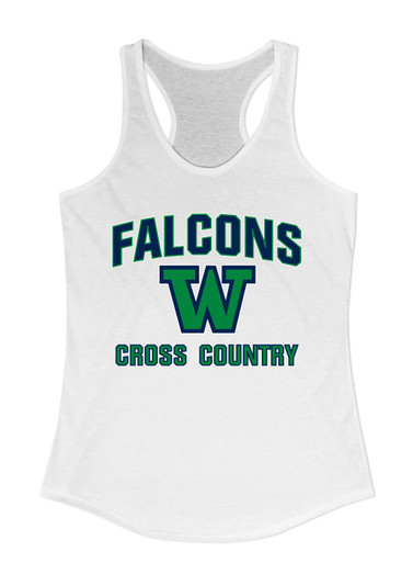 Woodinville Falcons W Script Cross Country Women's Tank Top