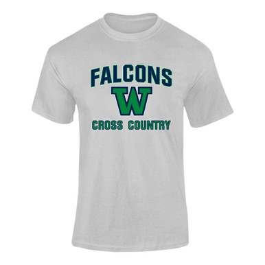 Woodinville Falcons W Script Cross Country Men's SS T-Shirt