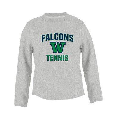 Woodinville Falcons W Script Tennis Women's Sweatshirt