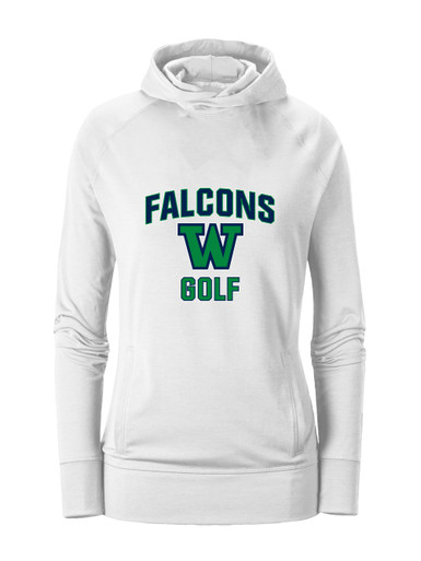 Woodinville Falcons W Script Golf Women's Hoodie