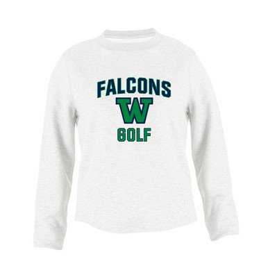 Woodinville Falcons W Script Golf Women's Sweatshirt