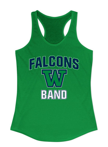 Woodinville Falcons W Script Band # 1 Women's Tank Top
