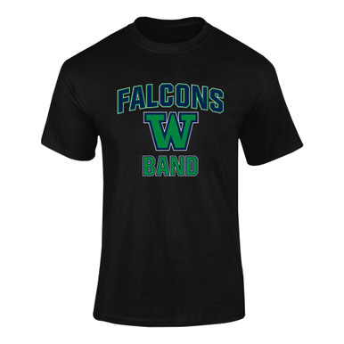 Woodinville Falcons W Script Band # 1 Men's Premium SS T-Shirt