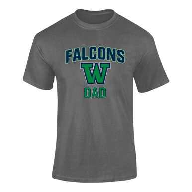 Woodinville Falcons W Script Dad Men's Premium SS T-Shirt