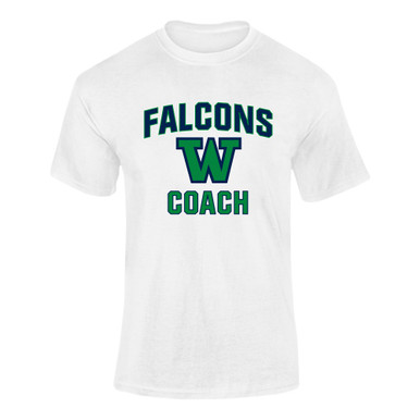 Woodinville Falcons W Script Coach Men's Premium SS T-Shirt