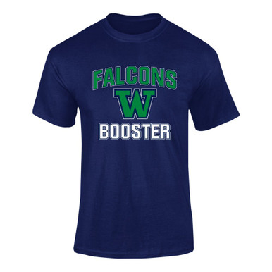 Woodinville Falcons W Script Booster Men's Premium SS T-Shirt