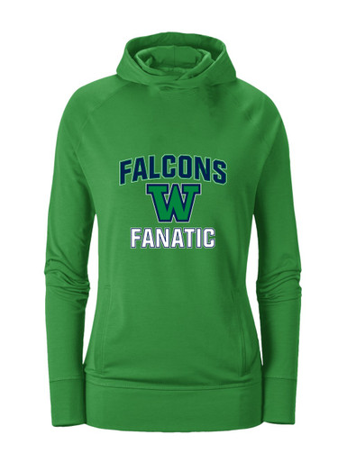 Woodinville Falcons W Script Fanatic Women's Hoodie