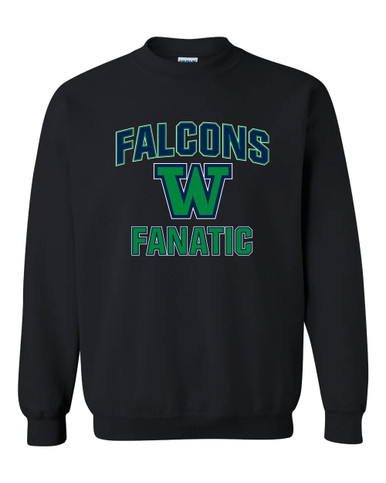 Woodinville Falcons W Script Fanatic Men's Sweatshirt