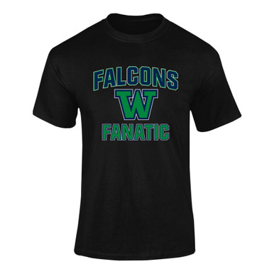 Woodinville Falcons W Script Fanatic Men's Premium SS T-Shirt