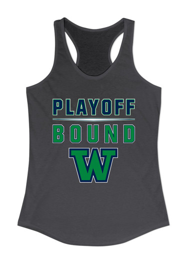 Woodinville Falcons W Script Playoff Bound Women's Tank Top