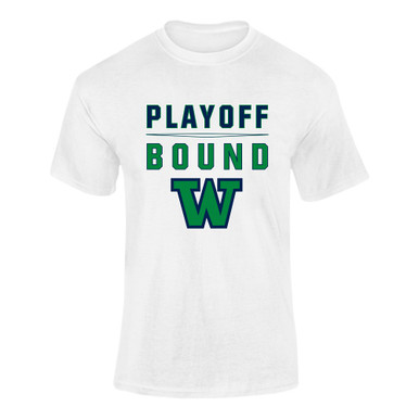 Woodinville Falcons W Script Playoff Bound Men's Premium SS T-Shirt