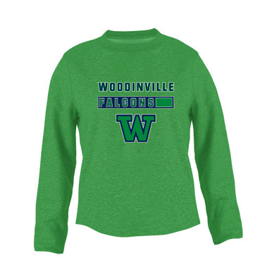 Woodinville Falcons W Script Mascot #7 Women's Sweatshirt