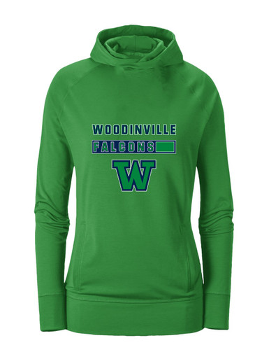 Woodinville Falcons W Script Mascot #7 Women's Hoodie