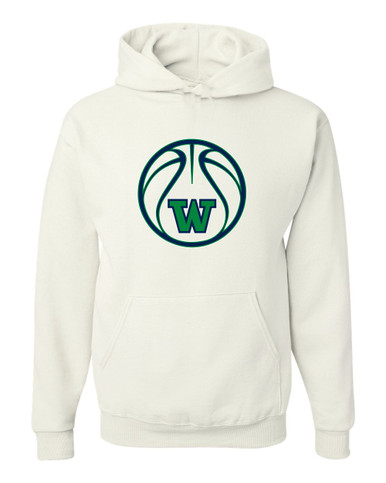 Woodinville Falcons W Script Basketball #2 Men's Premium Hoodie