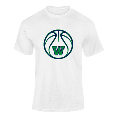 Woodinville Falcons W Script Basketball #2 Men's Premium SS T-Shirt
