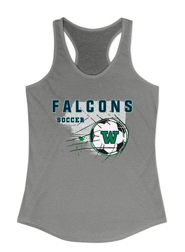 Woodinville Falcons W Script Soccer #2 Women's Tank Top