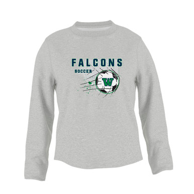 Woodinville Falcons W Script Soccer #2 Women's Sweatshirt