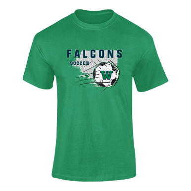 Woodinville Falcons W Script Soccer #2 Men's SS T-Shirt