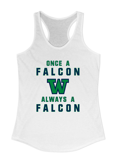 Woodinville Falcons W Script Once A Women's Tank Top