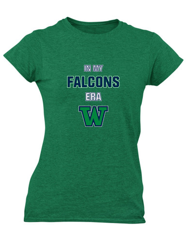 Woodinville Falcons W Script Era #1 Women's Premium SS T-Shirt
